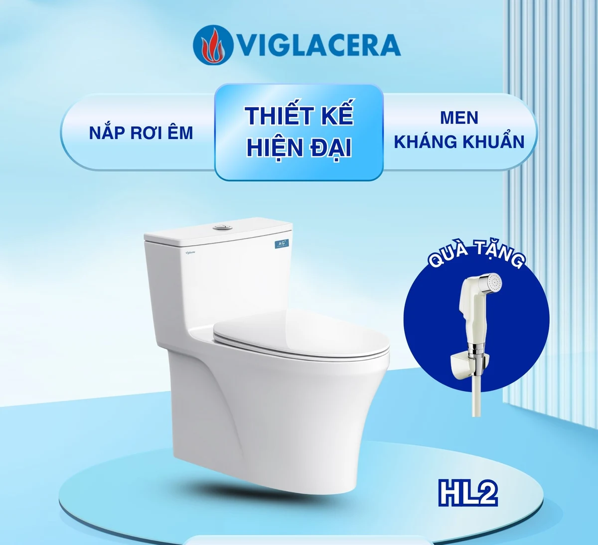 Bàn Cầu Viglacera HL2