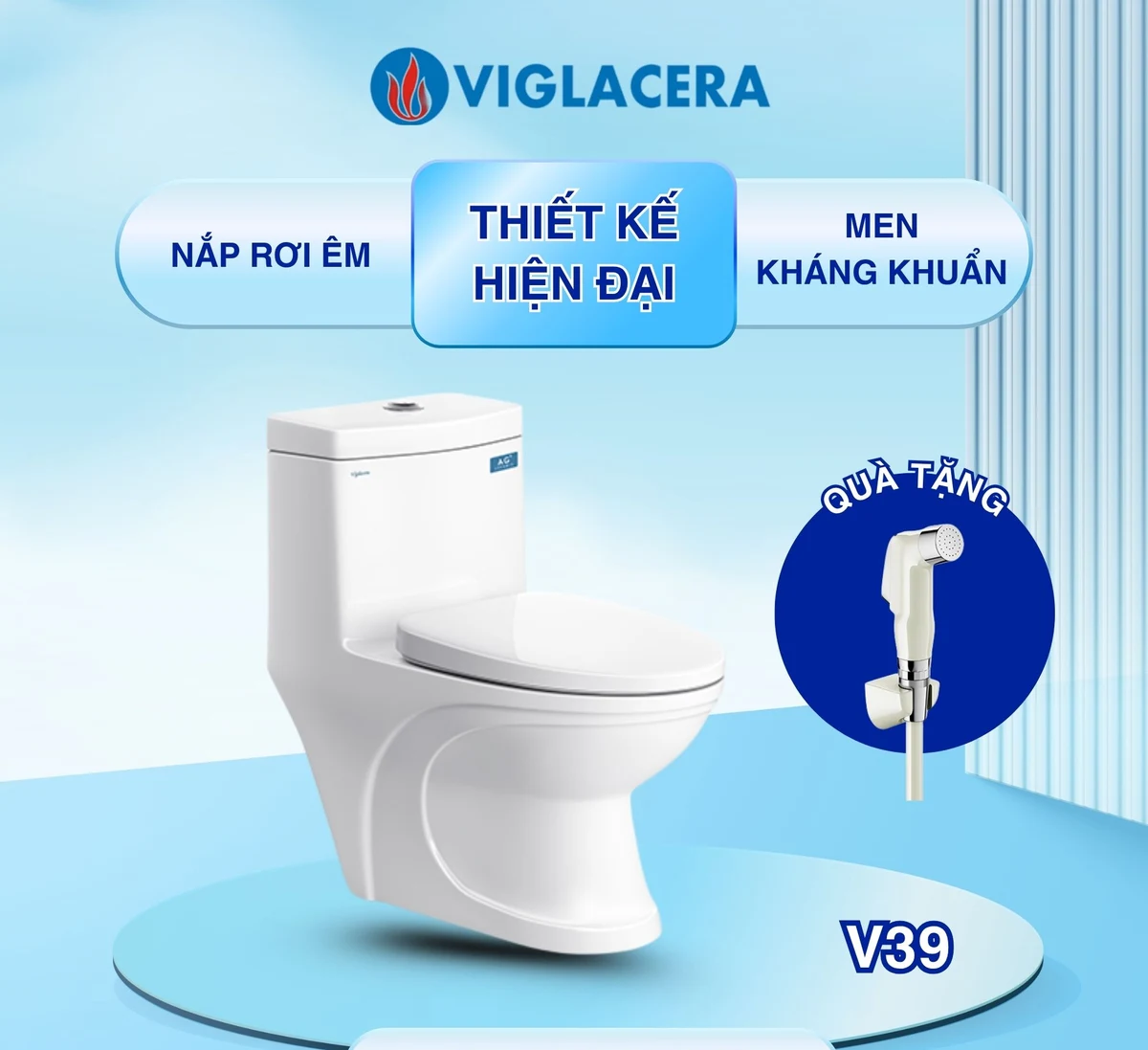 Bồn Cầu Viglacera V39